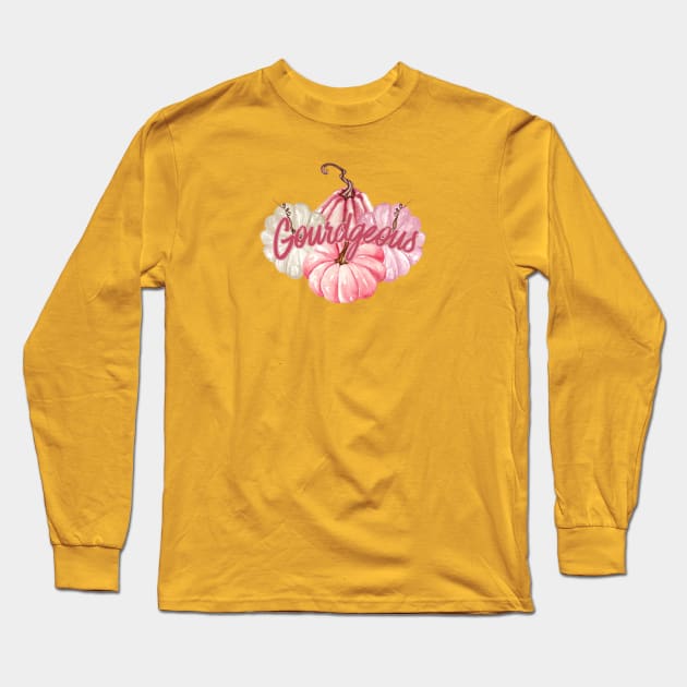 Fall Gourds Gourdgeous Long Sleeve T-Shirt by The O.D.D. Shoppe